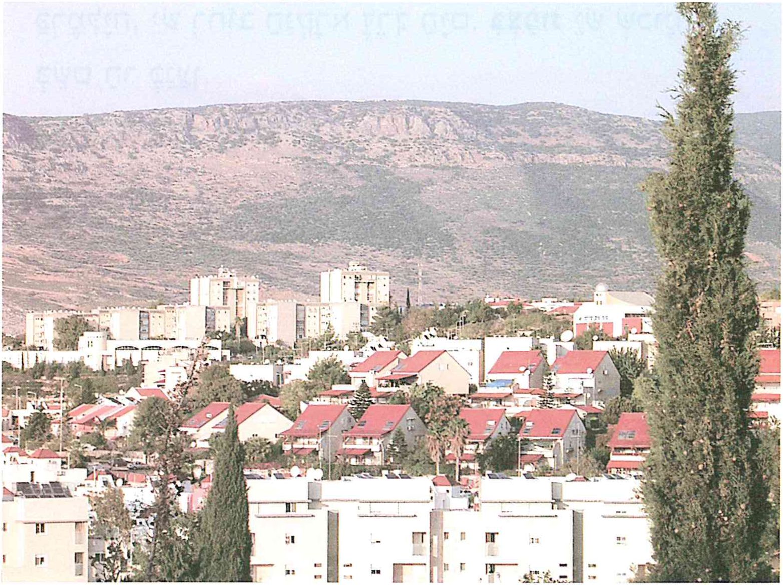 (בספר תמונה של בי מגורים על קומות ובתים צמודי קרקע בעיר כרמיאל בגליל התחתון )